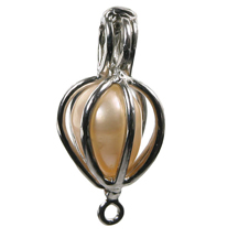 Common Lantern in Silver Color, Love Pearl
